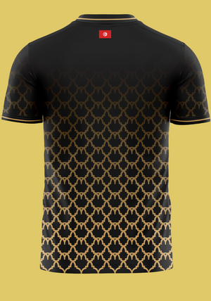 Maillot Tunisie Noir doré