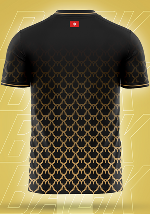 Maillot Tunisie Noir doré