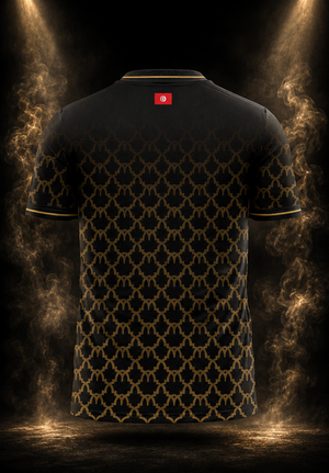 Maillot Tunisie Noir doré